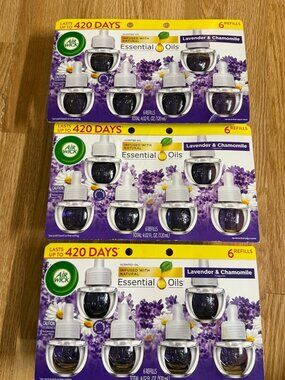 Air Wick air freshener refill  Lavender & Chamomile  bundle lot OF 3 packs